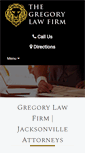 Mobile Screenshot of gregorylawfirm.net